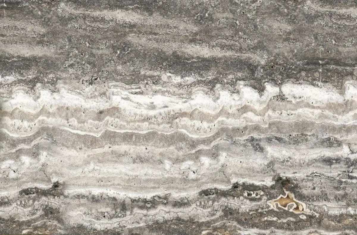 Silver travertine